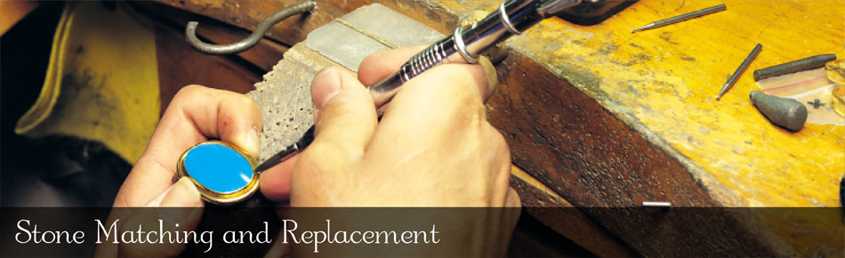 Stone matching and replacement at the workbench
